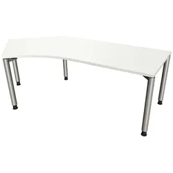 fm Büromöbel Winkelschreibtisch »Fastline« links weiß, 220x82x80 cm