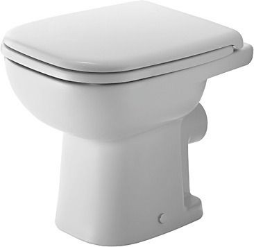Duravit D-Code Stand WC Weiß Hochglanz 480 mm - 2108090000 2108090000