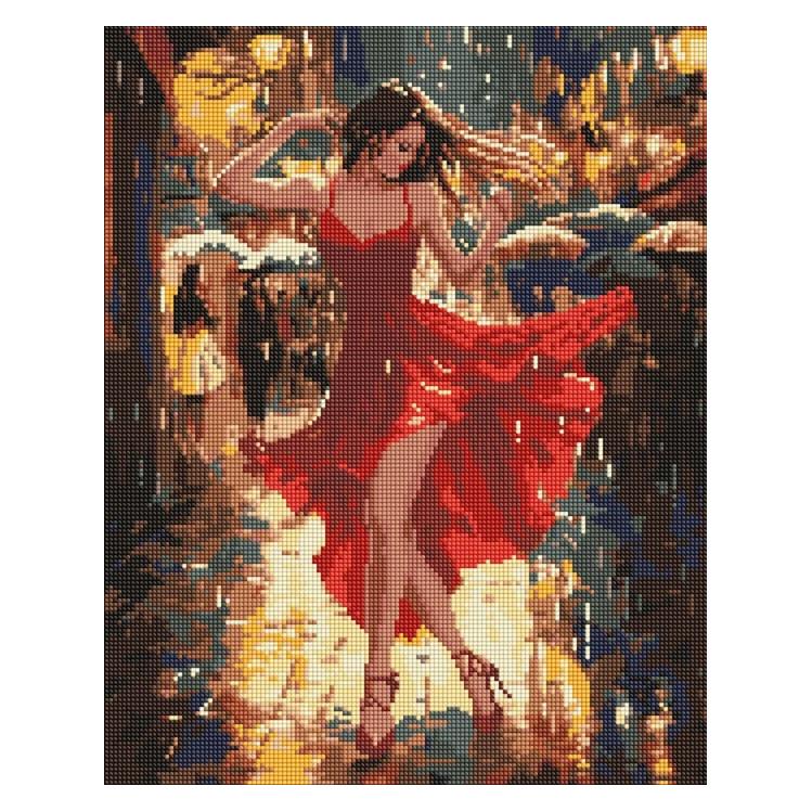 Ideyka Diamantmosaik - Tanz im Regen 40x50cm (AMO8178)