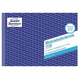 Avery Zweckform Formularbuch »Materialanforderung« gelb, 14.8x21 cm