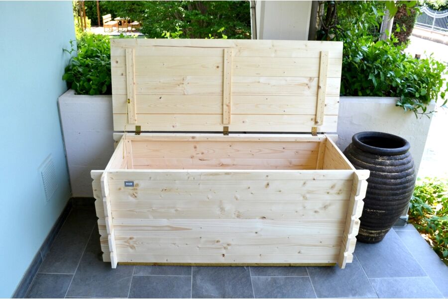 Alce BAULE/CASSAPANCA IN LEGNO GIOVE 130X60 H54CM