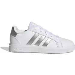 ADIDAS Kinder Halbschuhe Grand Court Lifestyle Tennis Lace-Up, Größe 33 in Weiß Weiß