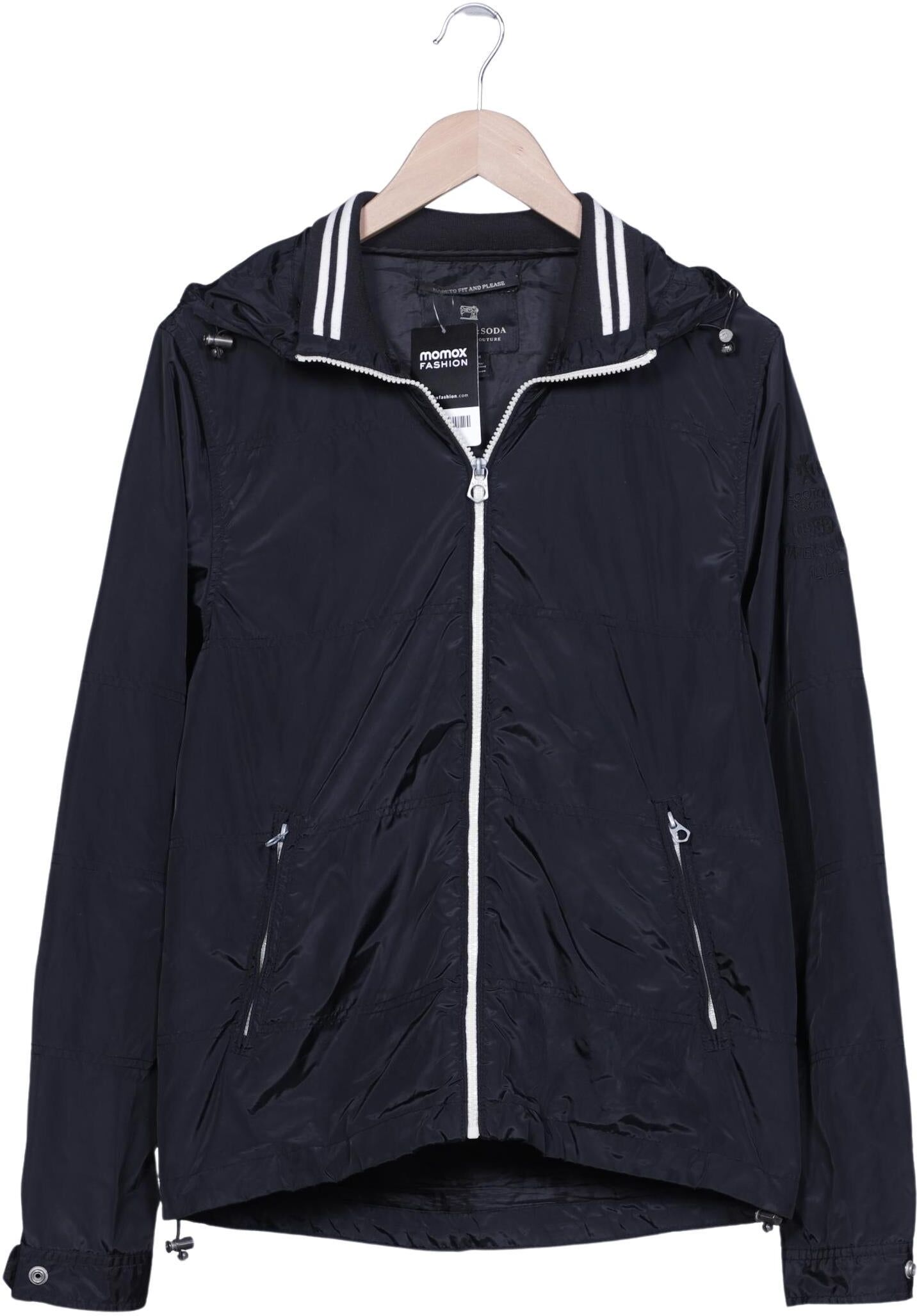 Scotch & Soda Herren Jacke, Schwarz, Gr. M, Synthetik - Second Hand