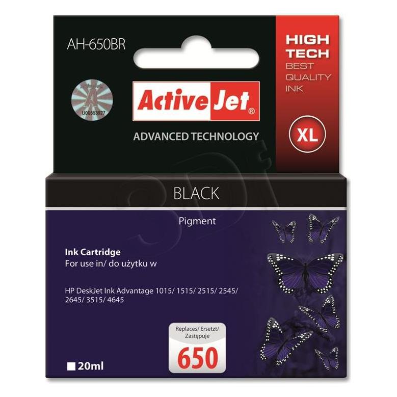 Activejet AH-650BR Druckerpatrone (e) Kompatibel Hohe (XL-) Ausbeute (BK) (AH-650BR)