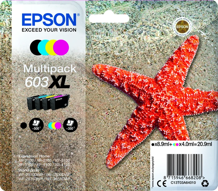 Epson 603XL Multipack, 8,9ml