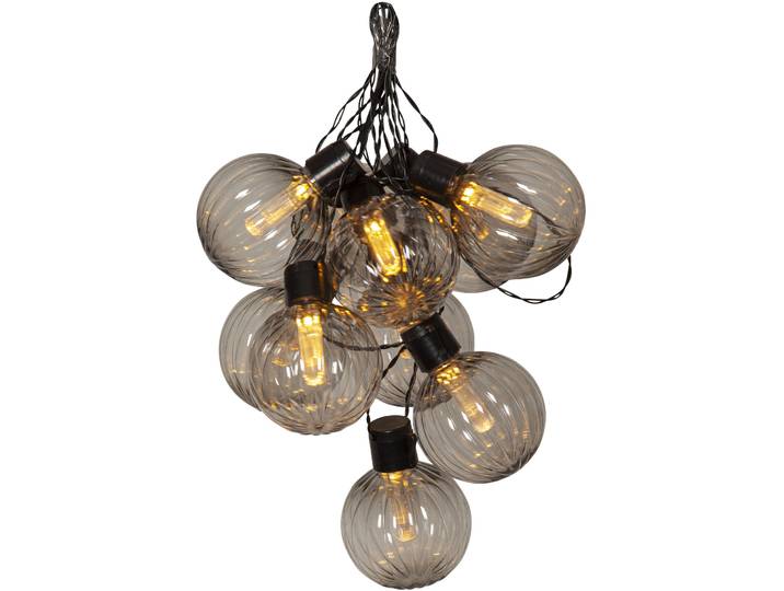 Lichterkette Archy schwarz Kunststoff T 8 cm 0.5 W - LED - Lichtfarbe: Warmweiss - Lichterkette- LED Energiesparlampe