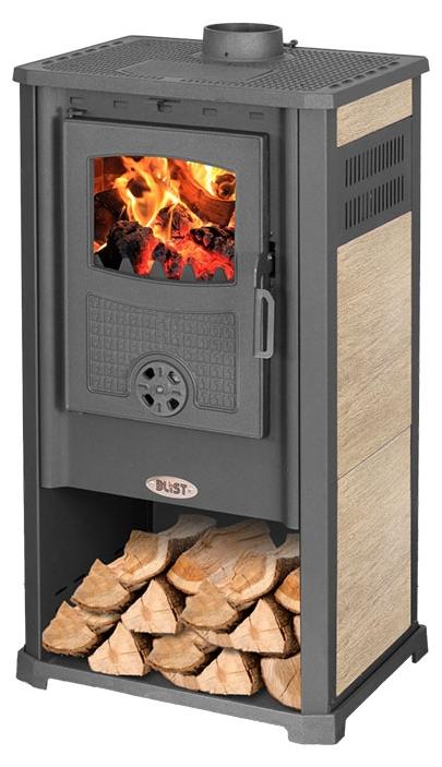 Kaminofen Blist Atene G Ceramic - beige + Zubehör
