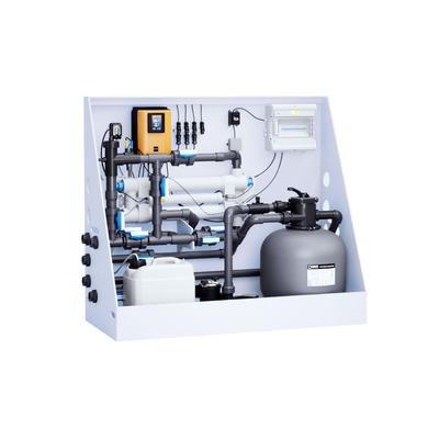 Pool-Technikwand UV-Tec | LowSalt mit UV-Desinfektion, Salzwasserelektrolyse inkl. pH & Sandfilteranlage