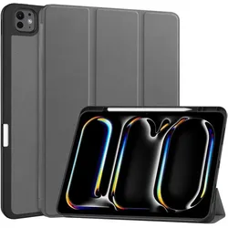 Cover-Discount iPad Pro 13 - Smart Case Pencil Halter (Apple iPad Pro 13 2024, Apple iPad Pro 13 2025), Tablet Hülle, Grau