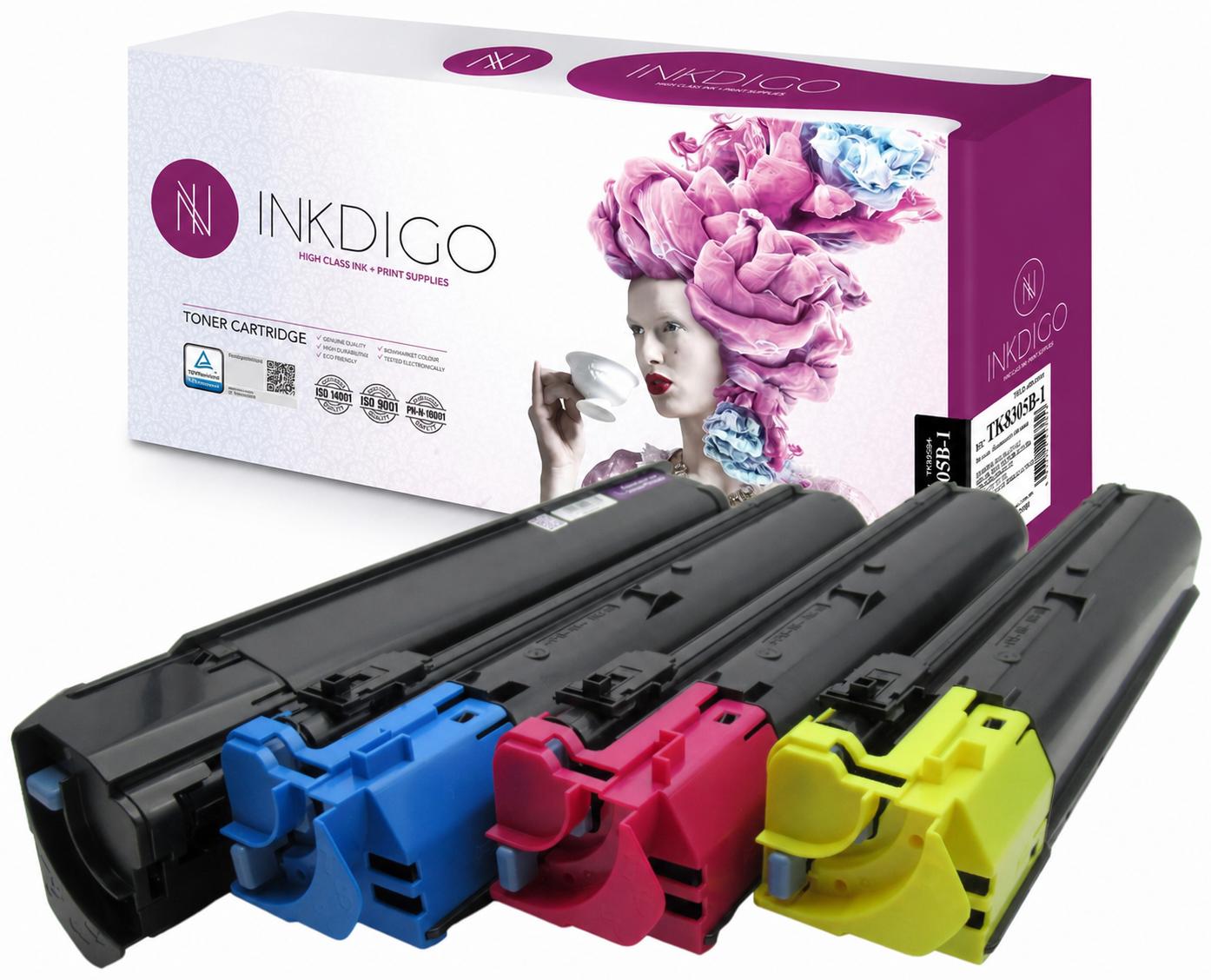 Inkdigo Tonerset TK8305 für Kyocera TASKalfa 3050ci, 3050cig, 3051ci, 3550ci - CMYK,