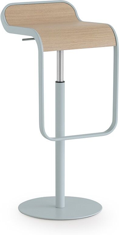 Lapalma Lem Barhocker celeste lackiert (80cm, Laminat Fenix weiß) 80cm   Laminat Fenix weiß