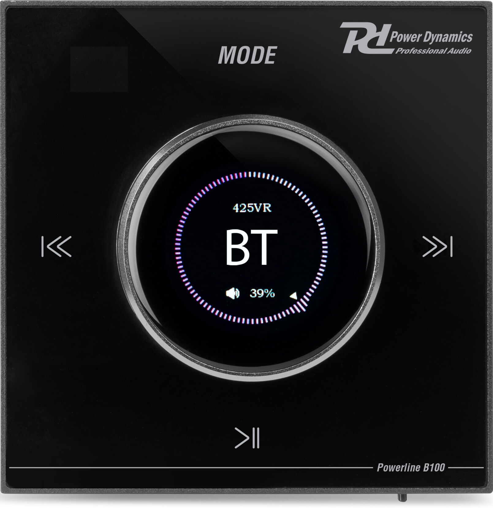 Power Dynamics Powerline B100b Wand-Audioverstärker Bt/lcd Schwarz