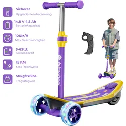isinwheel Mini-Elektroroller mit 3 Rädern für Jungen im Alter von 3–12 Jahren