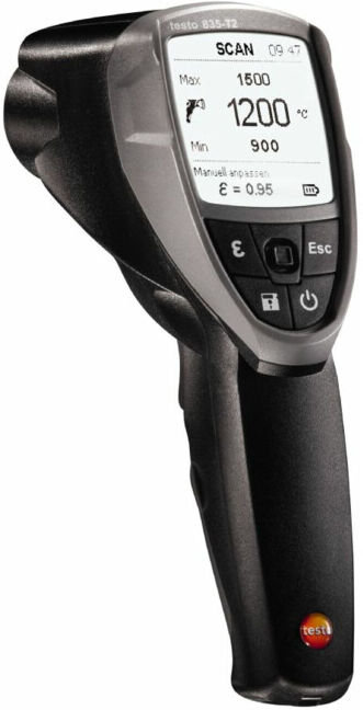 Testo Thermomètre et hygromètre infrarouge, Type: 835T2 (0560 8352)