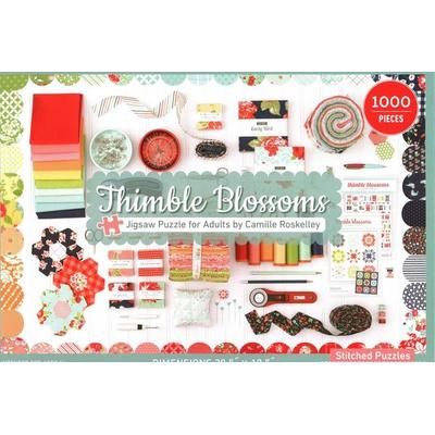 Thimble Blossoms Jigsaw Puzzle for Adults by Camille Roskelley