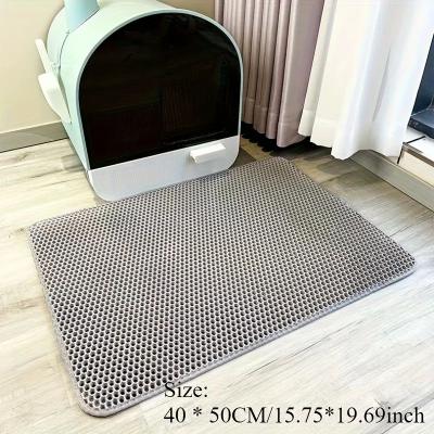 Inspired Living Extra Large Double Layer Cat Litter Mat Waterproof Litter Trapping Litter Box Mat large