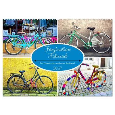 Faszination Fahrrad. Der Charme alter und neuer Drahtesel (Wandkalender 2027 DIN A2 quer), CALVENDO Monatskalender
