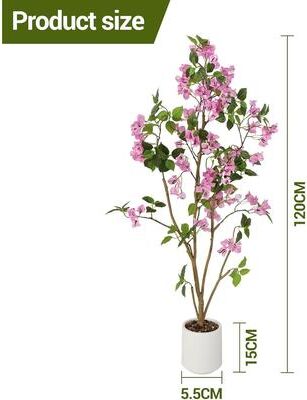 YUN 2Pcs Lifelike Artificial Olive Trees, Faux Potted Plants for Indoor Outdoor Home, Office & Party Decor
