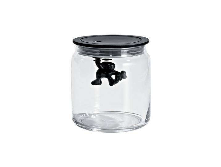 Alessi - Bocal hermétique Gianni - Noir - Résine thermoplastique - Designer Mattia Di Rosa