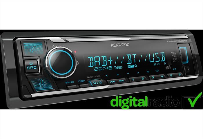 Kenwood Car Stereo Kmm-bt508dab-nero