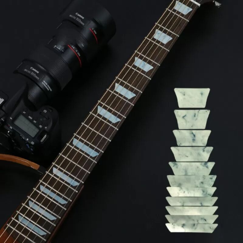 INF Gitarren-Inlay-Aufkleber - Bundmarkierungen für Akustik- und E-Gitarren Modell 4