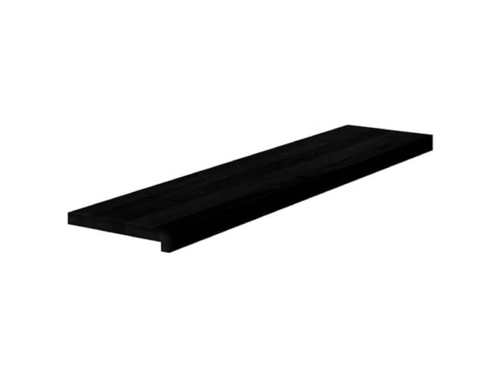 vidaXL Traptreden 2 st 110x25x2 cm massief eikenhout bruin-zwart