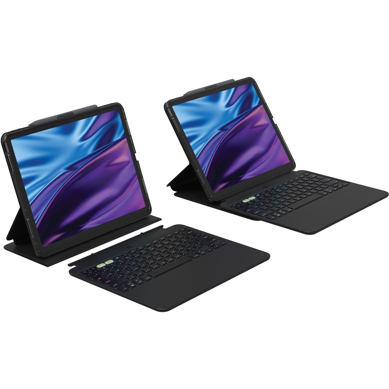 ZAGG Pro Keys 2 Bluetooth-Keyboard für iPad Air 13 Zoll (M2/M3) schwarz