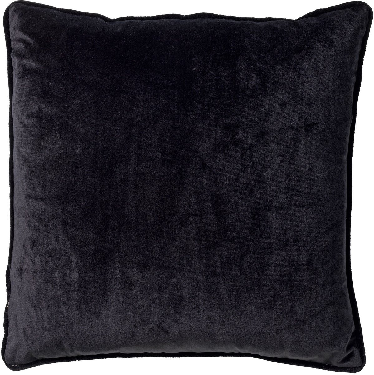 Dutch Decor FINN Kussenhoes Velvet Raven Zwart 45 x 45 cm