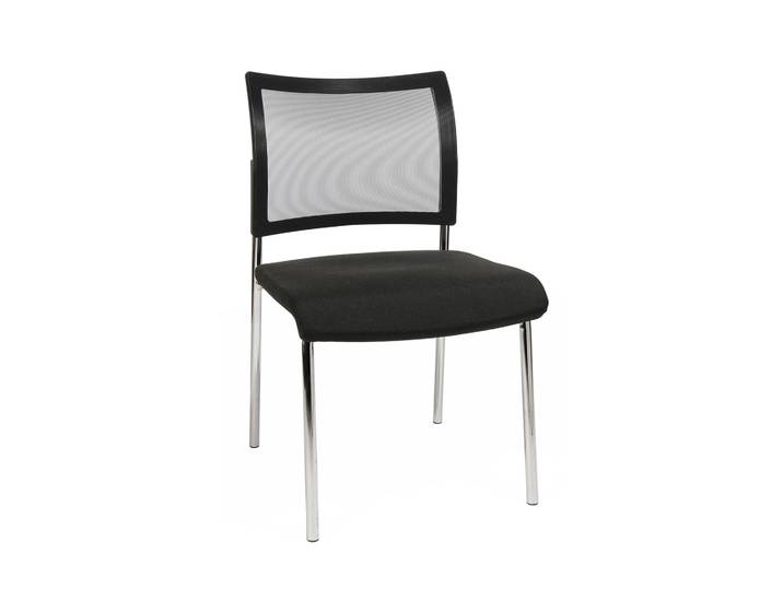 Konferenzstuhl Topstar Visit Net Schwarz/Verchromt ohne Armlehnen, Neu – Perfekt für Büro und Empfang