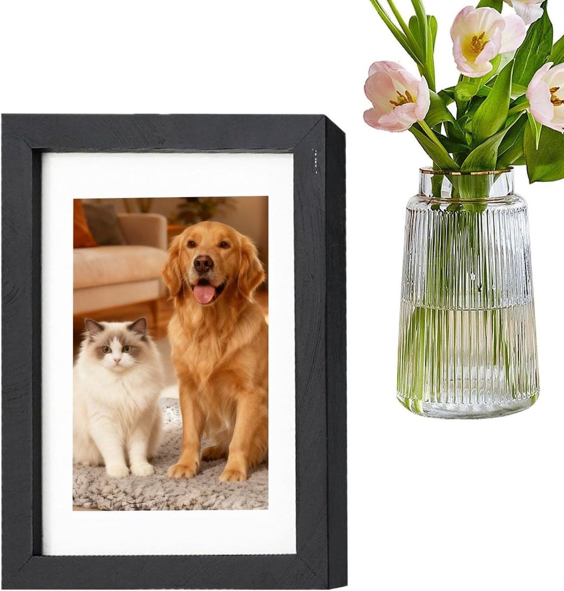 Opslag Fotolijst Geheime Kluis voor Waardevolle Spullen in Houtkleur - 23 x 23 cm