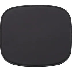 Fiber Easy Leather Black Stuhlkissen 38 cm