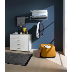 Bosse Solutions Sideboard 4 Schübe Weiss Chrom
