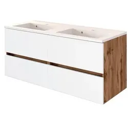 Held-Möbel Waschtischunterschrank Lucca Dekor Weiß 120 cm