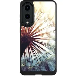 Nivocase Hülle für Samsung Galaxy S25 Edge Handyhülle NIVOcore Case Schwarz Blumen Fotografie Pusteblume (Samsung Galaxy S25 Edge), Smartphone Hülle, Schwarz