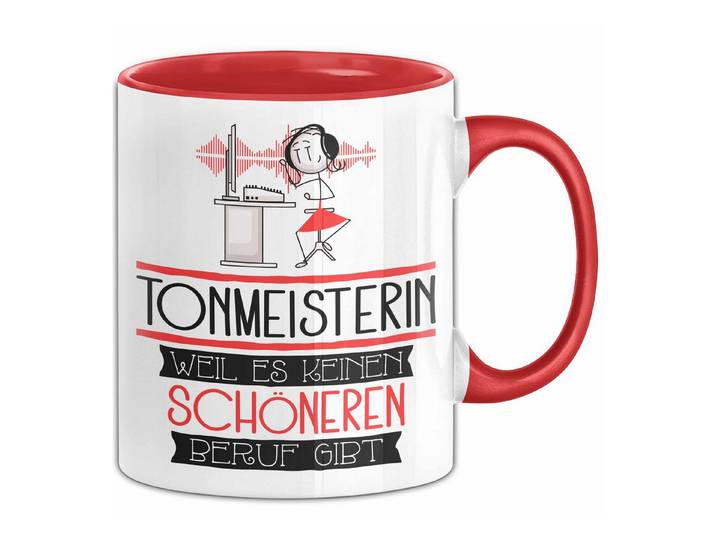 Trendation Tasse Tonmeisterin Weil Es Keinen Schöneren Beruf Gibt Tasse Geschenk für