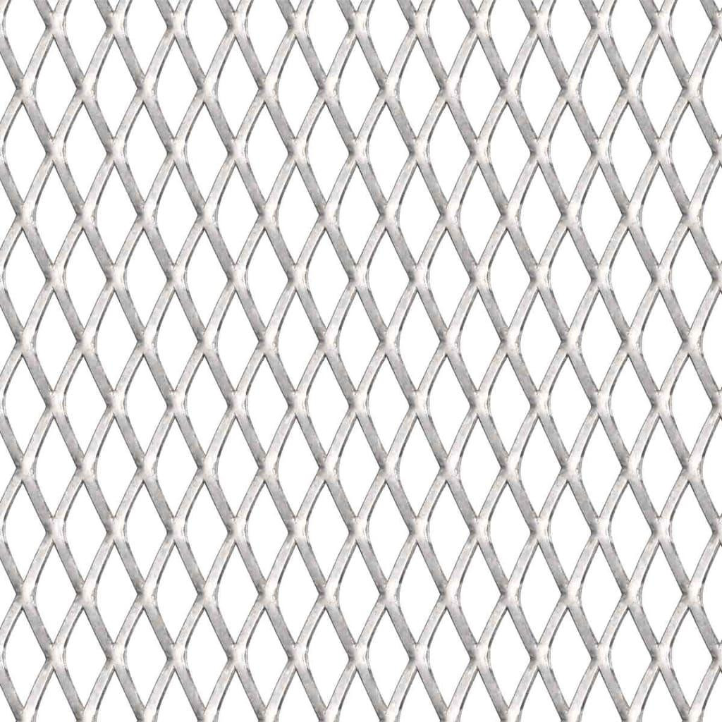 vidaXL Roestvrijstalen roosterplaat, gaasplaat, B: 100 cm, D: 85 cm, H: 30 x 17 x 2,5 mm