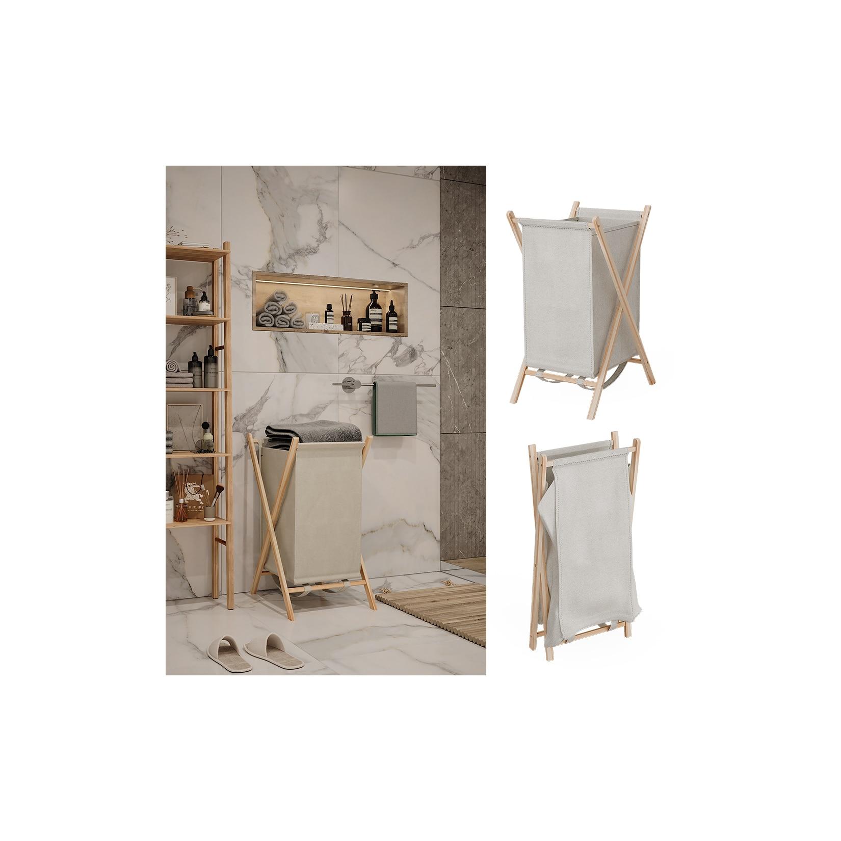 Vicco Wäschekorb Bruno Beige 40 x 64 cm