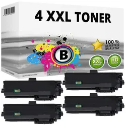 Druckfuxx, Toner, 4 XXL TONER KARTUSCHE für Kyocera Mita ECOSYS P2040 dn P2040 dw TK-1160 Set