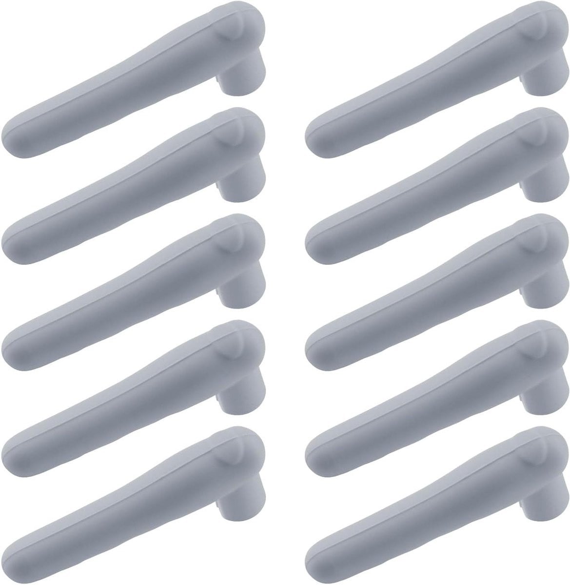 Deurknop Covers - 10 stuks - Grijs - Antistatische siliconen deurknop handschoenen voor meubelbescherming