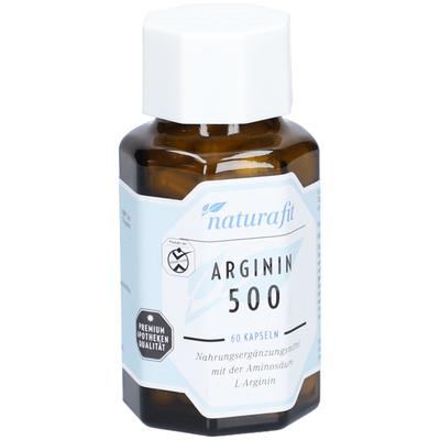 Naturafit Arginin 500 Kapseln 60 St