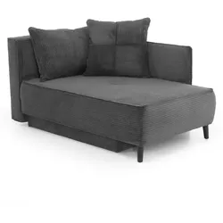 Recamiere mit Funktion Rex Cord Grau