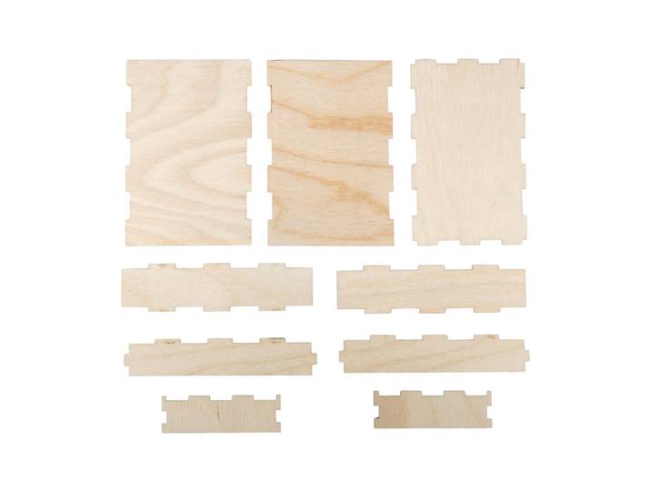 Rayher Holzbox zum Aufbauen FSC Mix Credit 11.5 × 7.8 × 3 cm 2 Stück
