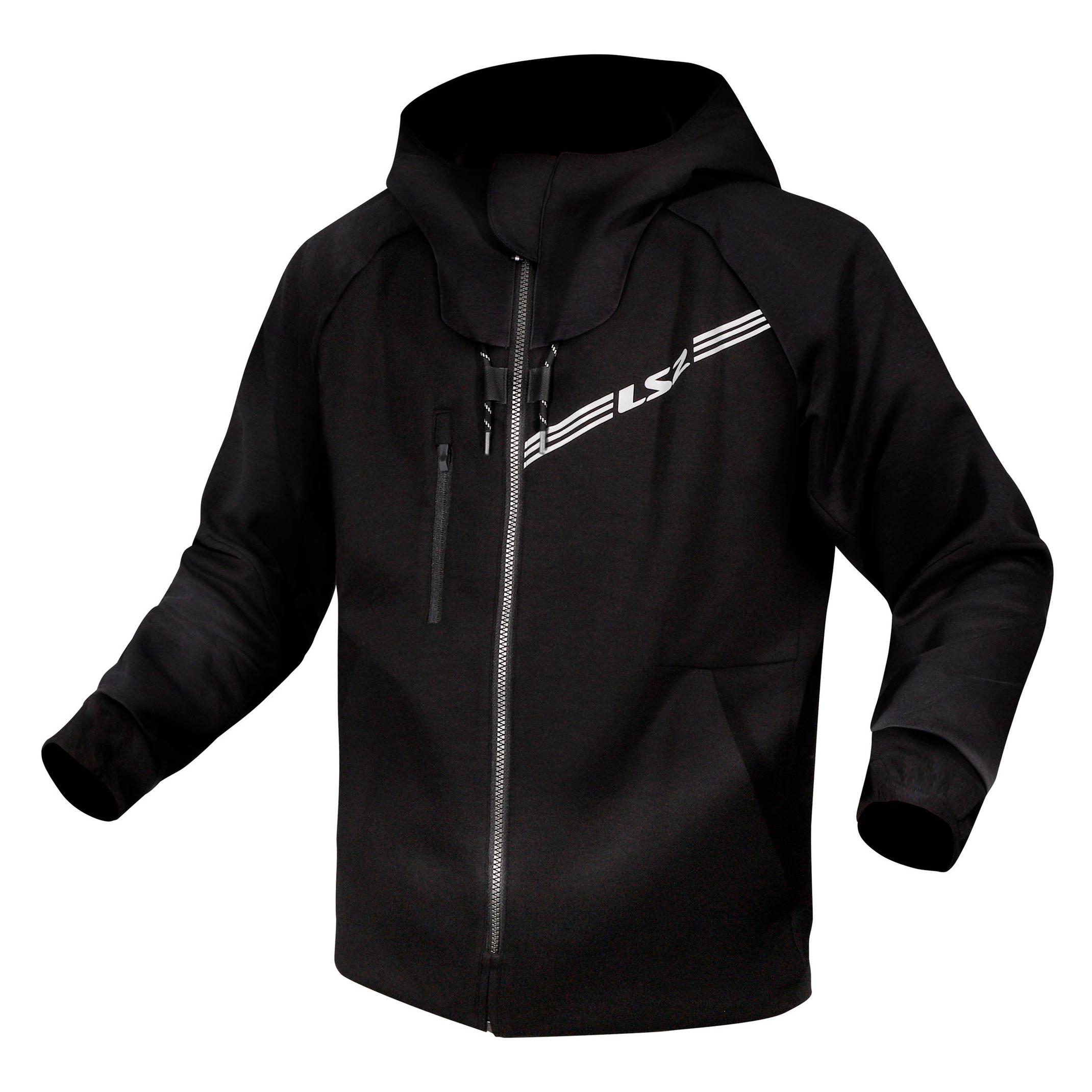 LS2 Herren-Motorradjacke THROTTLE Black, L (Herren, L) (64230W0112L)