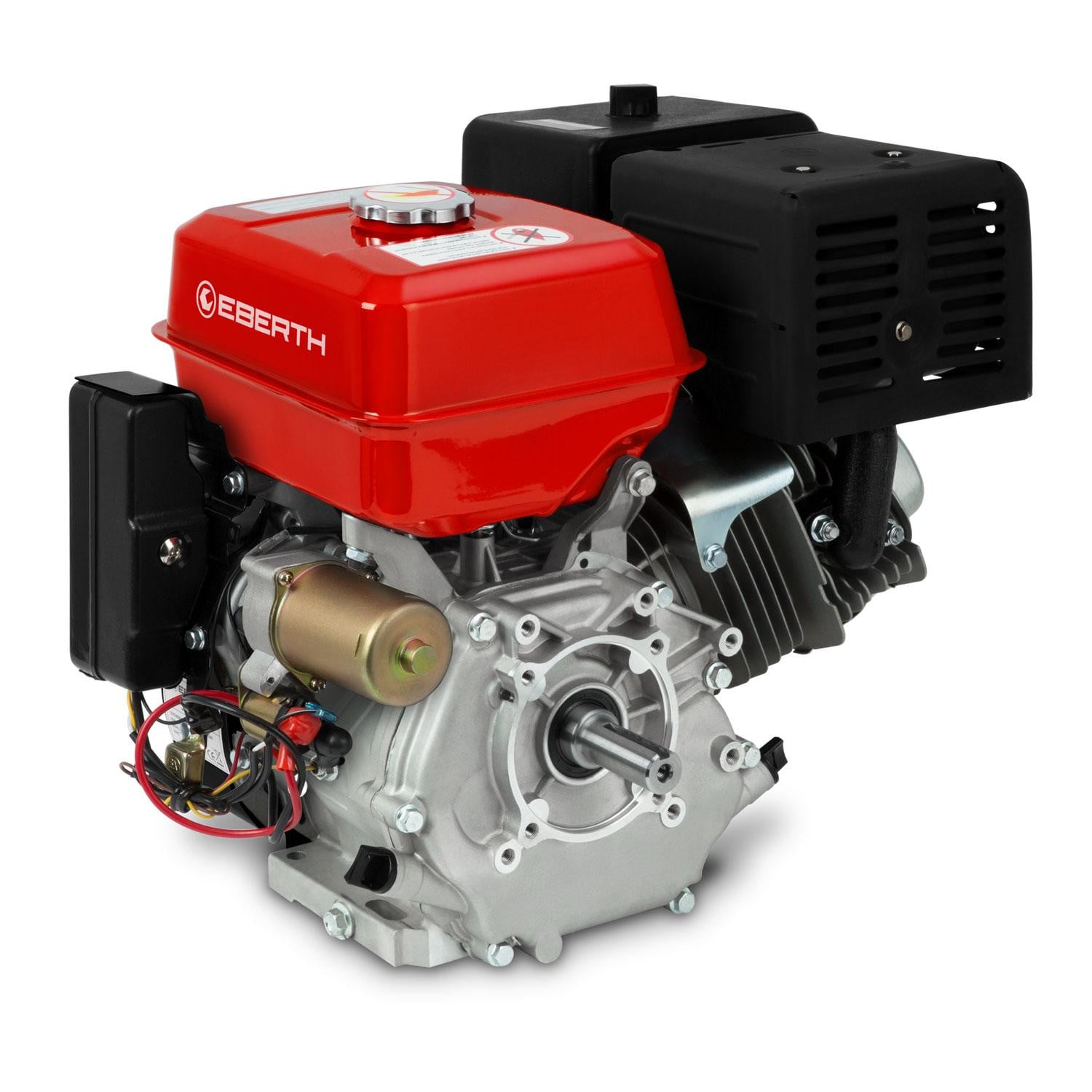 Eberth Benzinemotor 15 pk met elektrische start en 25 mm as diameter