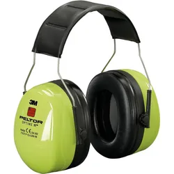 3M PELTOR Optime III Kapselgehörschutz, Kopfbügel Hi-Viz, hohe Sichtbarkeit, SNR = 35 dB, H540AV