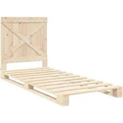 vidaXL, Bett, Caliner (with cross headboard) (90 x 200 cm)