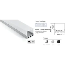 Synergy 21, LED Streifen, LED UProfil 200cm ALU065 weiss