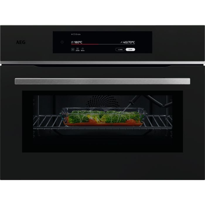 AEG Serie 9000 TKK8N821T Einbaubackofen kompakt Dampfgaren Mikrowelle 944 005 077