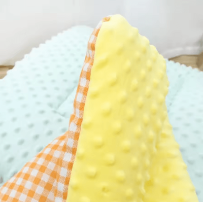 Inspire Curations CozyNest Plush Cat Bed House & Comfort Cave yellow 80x50cm