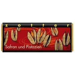 zotter Safran Pistazien Schokolade bio